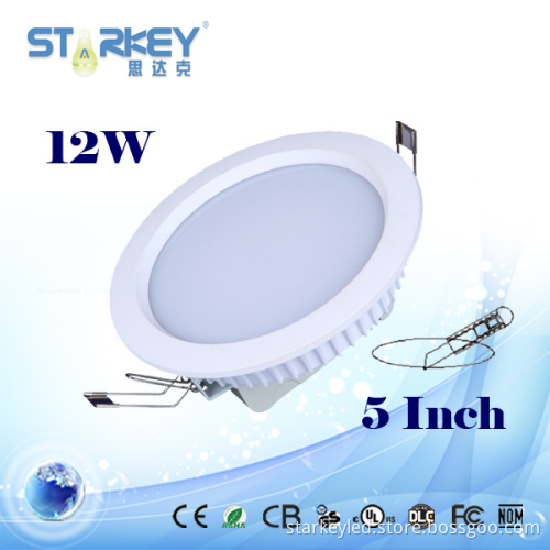 5 Inch Cutting Hole Size Dimmable SMD 12W LED Down Light